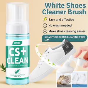 Portable White Shoes Foam Cleaner Shoes Cleaning Agent Dry Cleaner Decontamination Yellow Whitening Shoe White One Wipe