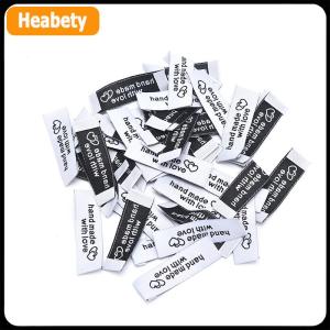 【2-3 days delivery】 50Pcs Handmade Fabric Labels Embroidery Printed Tags DIY Sewing Accessories