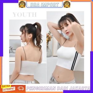 Bra import Bra 025 Tank Top Bra Seamless Push-Up Pakain Dalam Atasan Wanita Bralette Garis Samping
