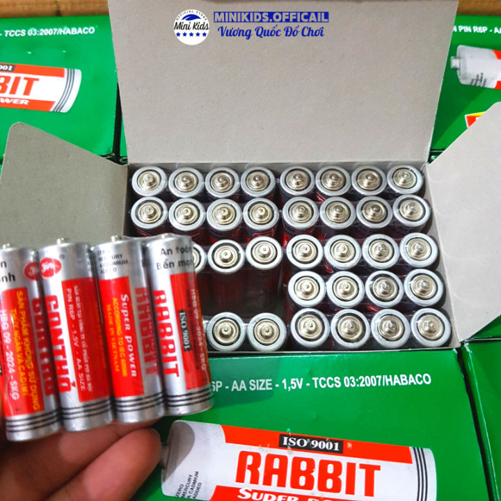 Pin con Thỏ , Pin tiểu loại to size AA ( 2A ) và loại nhỏ size AAA ( 3A ...