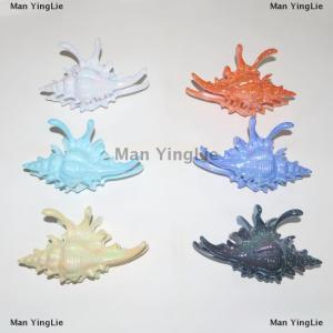 [COD] Man YingLie High Quality Wave Crab Claw Clips Conch Ocean Design Shark Hair Clips Geometry High Ponytail Barrette Hairpin Hair Accessory