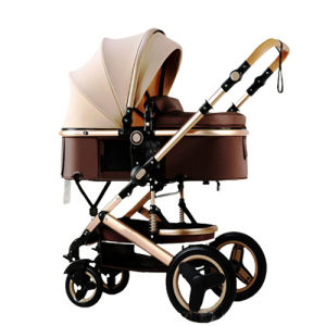 KAPOK (Belecoo) 3-in-1 foldable baby stroller reversible European style stroller comes with 8 gifts