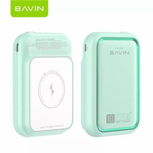 BAVIN PC061Fast Charging 10000mAh Powerbank Wireless Magnetic Charger 22.5W Compatible for QI built in Smartphones
