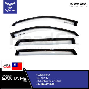DEFLECTOR Door Visors 2-Tone Finish for Hyundai Santa Fe 2005 4PCS/SET DV-1030-2T