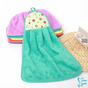 ผ้าขนหนูขนเช็ดมือ สีสันสดใส่ coral fleece towel