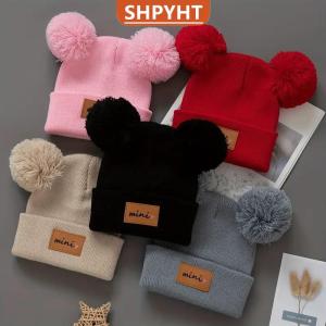 [COD] SHPYHT SPORTS 1Pcs Kids Beanie Cap Newborn Baby Winter Hat For Girls Boys Infant Accessories Elastic 0-3Y Toddler Children Hats