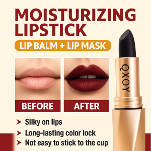 Black Luxury Velvet Non-Stick Lipstick Velvet Matte Lipstick Long-Lasting Color Waterproof Non-Stick Cup Women Lip Makeup