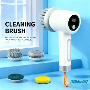 Bren 9IN1 Electric Brush Cleaner Automatic Brush Cleaning  for  Bathroom Rechargeable Scrubber for Bathroom Toilet  Brush