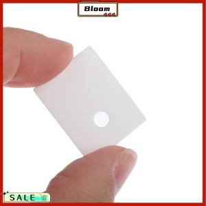 Follow Get New[Bloom Z] 10pcs TO-220/3P/3PL/3PII อลูมิเนียมออกซิไดซ์ decatic PLATE soketed ฉนวนกันความร้อนเซรามิคกระจายความร้อนแผ่นเซรามิคเฉพาะเซรามิคความร้อนสูง triode insulation Gasket