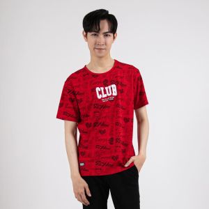 Forest Stretchable Cotton 3D Fonts Effects and Full Printed Round Neck Tee Men | Baju T Shirt Lelaki - 23870