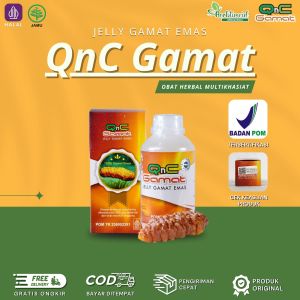 Qnc Jelly Gamat Asli Original ( Produk Resmi Bergaransi ) Qnc Gamat Mas Multikhasiat Qnc Jelly Gamet Jelli Gamat Emas Jelly Gamat Bukan Gold G 100% Ekstrak Teripang Isi 300ml