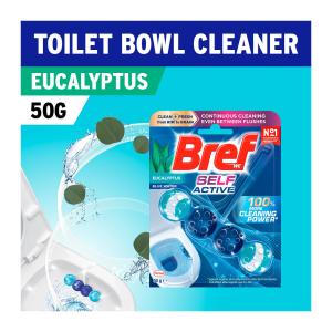 Bref Blue Active Automatic Toilet Bowl Cleaner - Eucalyptus 50G
