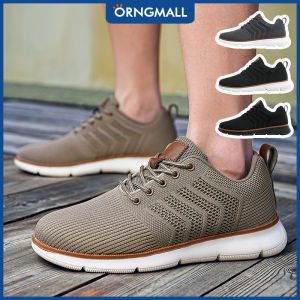 ORNGMALL Mens Mesh Casual Sneakers Lightweight Breathable Comfortable Walking Shoes Street Style Versatile Plus Size 39-48