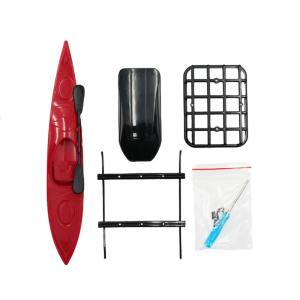 Quick Installation Remote Control Car Decorative Accessories with Roof Carriers Rack and Kayak Model Car Modified Part