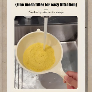 Multifunctional Rice Washing Spoon Drain Spoon Household Filter Soy Milk Tea Residue Filter Spoon Flour Sieve Household多功能淘米勺