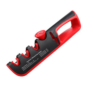 HOME UPGRADE DEPOT 4 in 1 Kitchen Knife Sharpener Stainless Steel 4 Stage Knife Facilitative Sharpener Tool  Kitchen Knife Sharpener with Adjustable Angle