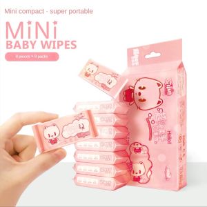 SG Mini Pocket Wipes Soft Wet Tissue 8 packs/bag Portable Baby Safe Wipes