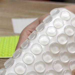64/32pcs Rubber Bumper Clear Self-adhesive Bumper Cushion Door Stopper Silicone Handle Bumpers Self Adhesive Mute Anti-Shock Protection Porte Pad Home Improvement Wall Protector Pad