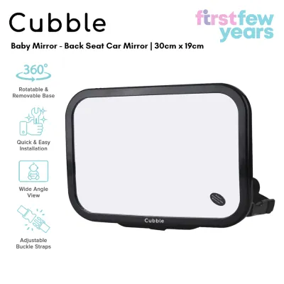 Cubble Baby Mirror - 360° Rear Facing Back Seat Car Mirror (30cm x 19cm)