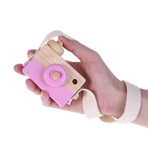 Hntob Wooden Camera Toy Game Wood Accessory Educational Kids Toys