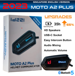 Helmet Intercom A2 PRO RGB Music Sharing