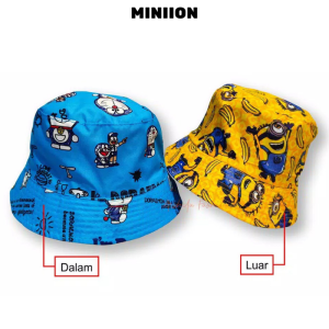 TOPI ANAK PEREMPUAN KEKINIAN MOTIF KARTUN DORAEMON UMUR 2-10 TAHUN KIDS KOREA CAP IMPORT A5