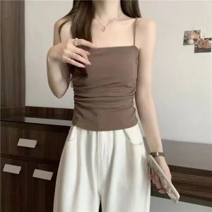 JKG B1621 Tank Top Bra Basic Wanita Panjang / Tanktop Square Tali Spaghetti Premium