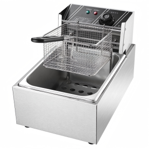 Commercial Electric Fryer 12L Multi-functional household Stainless steel Double fryer 60-200 Celsius