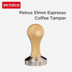 Petrus Espresso Machine Professional Tools 51mm Bottomless Portafilter with wood handle and stainless steel basket 51mmTamper with wood handle and stainless steel base