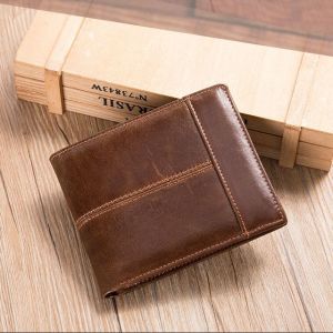 ví nam AD07 bóp nam da bò cao cấp ví da nam ví ngang thiết kế nhiều ngăn kích thước nhỏ gọn đựng tiền đựng thẻ bảo hành da 6 tháng - Adonis