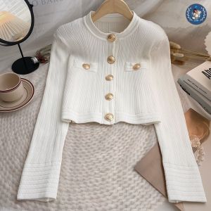 💥[A245] Áo KHOÁC len dệt kim cardigan NÚT VÀNG tay dài mặc 2 KIỂU hàng Quảng Châu sang trọng - L2M