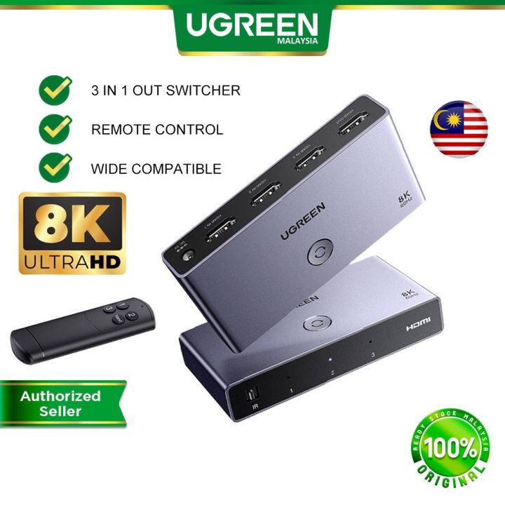 UGREEN HDMI 8K Switch in Out Remote Control 8K60Hz 4K120Hz