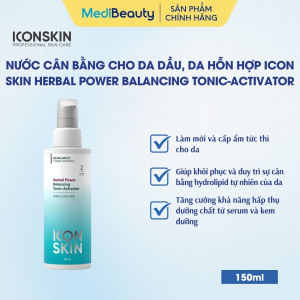 Nước cân bằng cho da dầu da hỗn hợp Icon Skin Herbal Power Balancing Tonic-Activator