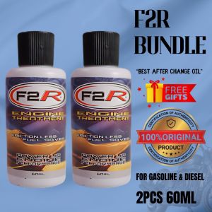 F2R ENGINE TREATMENT (2 bottles 250mL)  for Diesel & Gasoline Engine Protection Racing Oil Additives
