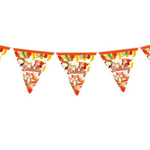 New autumn maple leaf small animal theme paper plate paper cup decoration set birthday party decoration supplies