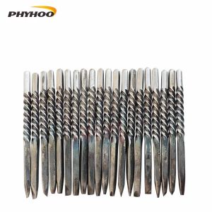 PHYHOO 20Pcs Professional Jewelry Anvil Chisel Tools High Hardness Hand Carving Strike Gold Tools