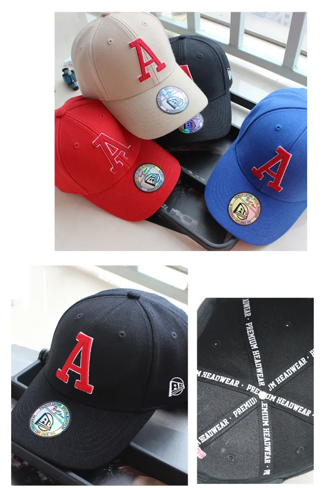 New 3D A Letter Embroidery Baseball Cap Fashion Hip Hop Peak Caps Trucker Hat  Men's Women's Casual Outdoor Adjustable Golf Hats