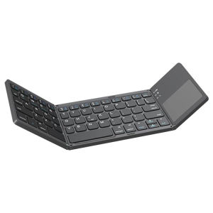 B033 Mini Folding Keyboard Bluetooth Foldable Wireless Keypad Touchpad Windows Android IOS Tablet Universal Touchpad