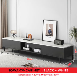 ⚡️LIKE BUG⚡️Iowa TV Cabinet 6ft Marble Texture | Marble Coffee Table | Kabinet TV Modern | Big Stoarge TV Cabinet | Rak TV