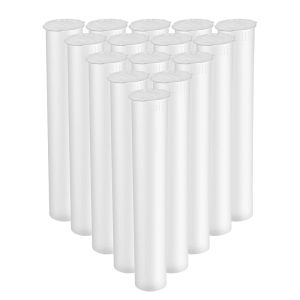 EKIND 116MM Tubes Squeeze Pop Tops Storage Waterproof Airtight Smell Proof Odor Sealing Container BPA Free（Black 16Pcs）