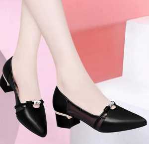 sepatu wedges kerja wanita High heels model terbaru AG19