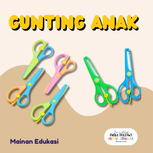 Gunting Anak Aman Pemotong Kertas Kids Safety Scissor