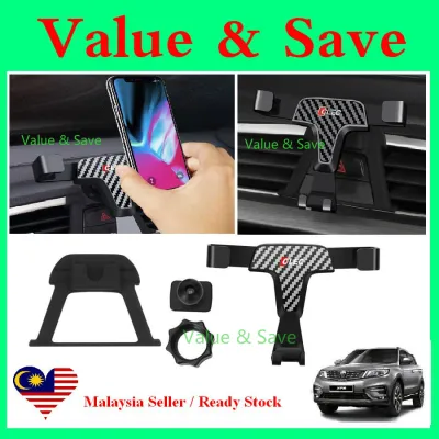 Proton X70 X-70 Accessories Custom Fit Gravity Phone Holder Carbon Look Car Mobile Mount Car Accessories Mobile