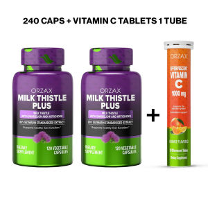 Milk Thistle Supplement with 80% Silymarin Detoxification Liver Health Antioxidant Defense Vegan 120 Capsules 4 Months Supply Halal ORZAX