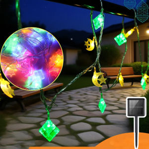 5/6/12M LED Light Star Moon Lights String Lights Ramadan Lights Fixtures Home Decor Lampu Raya 装饰灯
