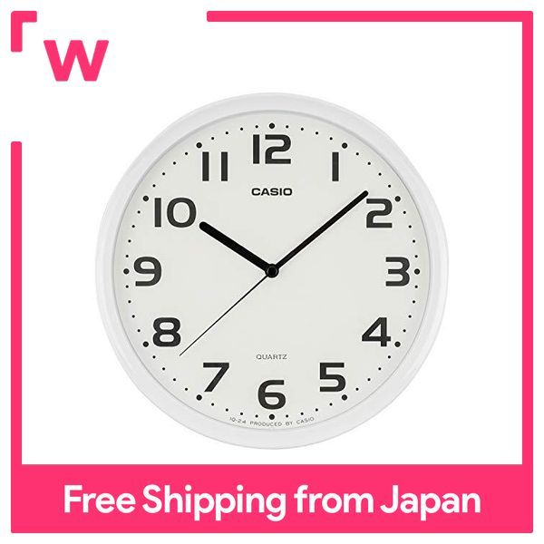 CASIO Wall Clock White Diameter 25cm Analog MQ24 Design IQ247JF Lazada