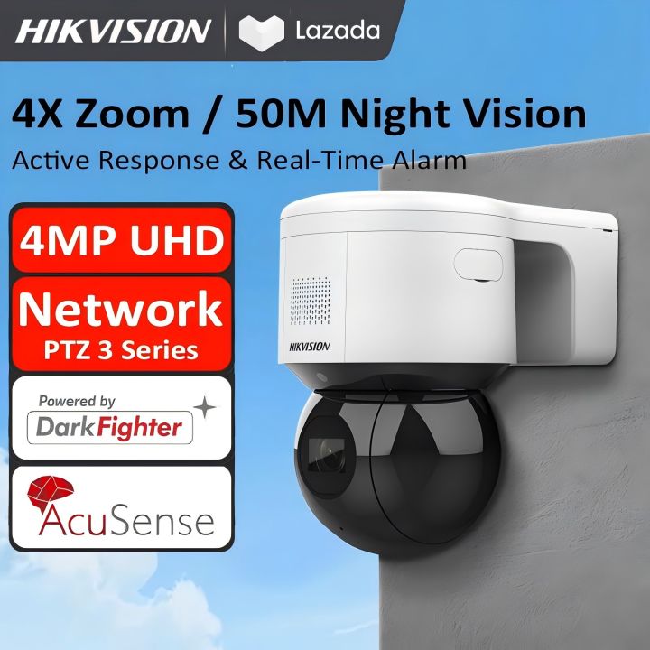Hikvision Ir Mini Camera Hikvision PTZ 4MP 4x Zoom IR Mini PT Dome