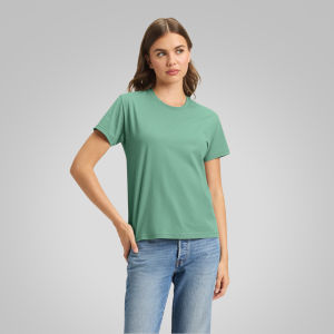 Fruit of the Loom Classic T-Shirt For Men & Women Round Neck 100% Cotton Pastel Collection Basic Plain Tee Mint Green