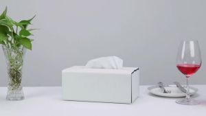 Nhà Mới Kicthen Khăn Ăn Chủ Cổ Điển PU Da Mô Hộp Bìa Có Thể Gập Lại Máy Tính Để Bàn Mô Giấy Trường Hợp Với Hai Mặt Màu Sắc