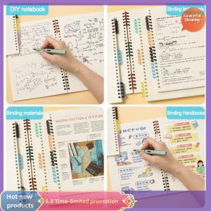 Graceful 20Pcs Binder Buckle Loose-Leaf Book Accessories Binding Ring Buckle 5 Holes Not Uncomfortable Homemade Diy Punch Loose-Leaf